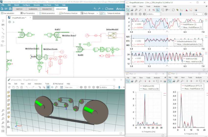 Figure 4: Siemens SimCenter Amesim software is used to create AI-equipped virtual models for simulating and optimizing mechanical system components, speeding up physical production and testing. Courtesy: Siemens