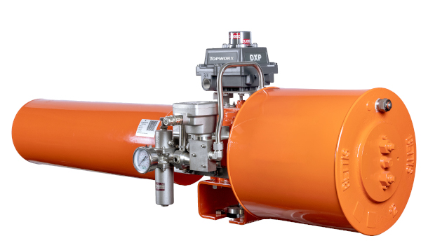 Figure 1: Continuous remote monitoring solutions, like the one integrated into this pre-engineered Bettis VOS-PAC actuation package from Emerson, provide plants with a view of processes and valve package condition. Courtesy: Emerson