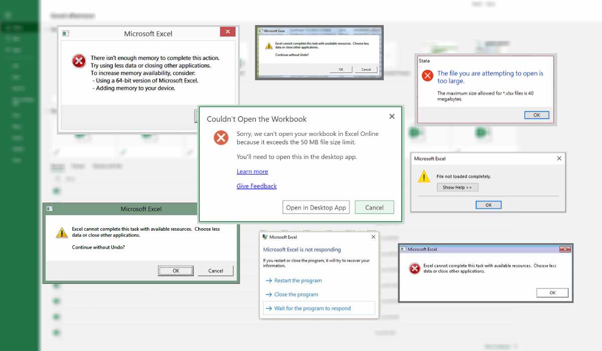 Figure 1: Spreadsheets cannot keep up with ever increasing amounts of data. Courtesy: Seeq