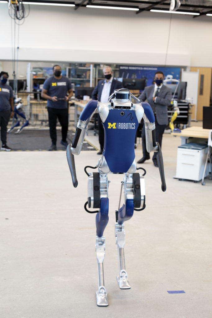 A Digit robot at The University of Michigan. Courtesy: Joseph Xu, Michigan Engineering