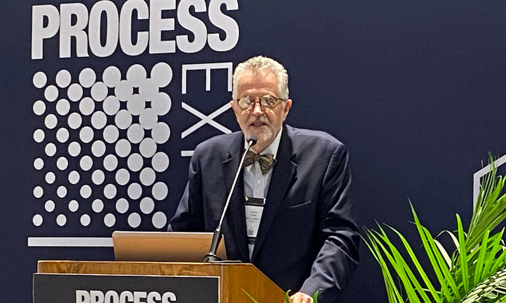 Nikola Vajda, Global Consulting, presented “Pandemic Impact on the Workforce,” at Process Expo at McCormick Place in Chicago and said each company is unique and needs its own solution to address the workforce gap. Courtesy: Chris Vavra, CFE Media and Technology