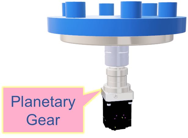 Figure 7: The most-popular alternative to a direct-drive motor is a planetary gear or other gear technology to reduce speed and increase torque. Courtesy: Yaskawa America Inc.