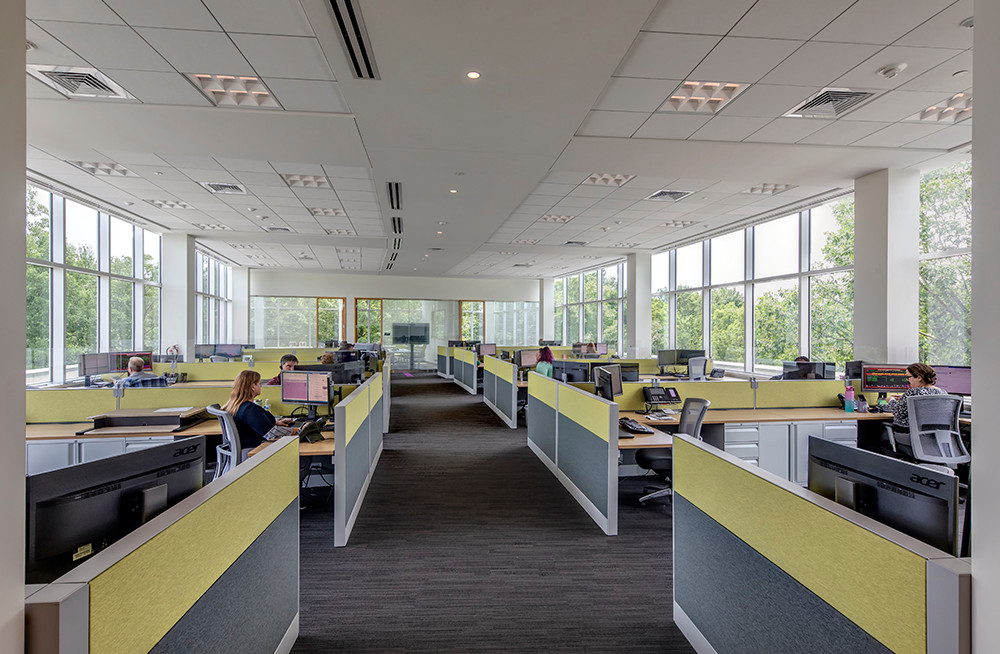 Figure 4: The headquarters’ built environment was integrated into the natural environment with minimal disturbance. Courtesy: Albert Kahn Associates, Justin Maconochie