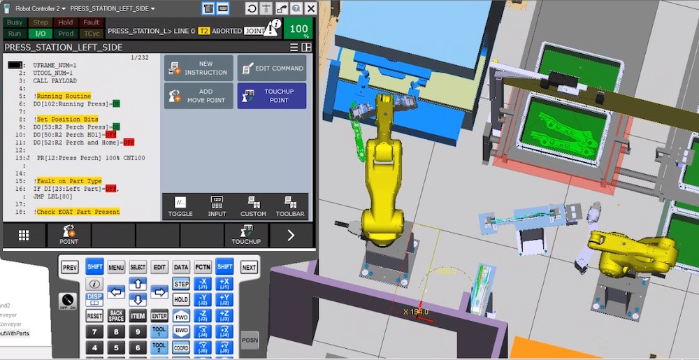 Figure 4: FANUC ROBOGUIDE is a programming and simulation software tool that reduces engineering time. Courtesy: Patti Engineering