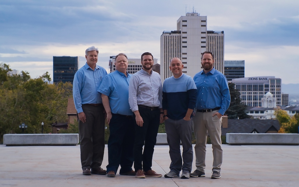 APCO leadership team: Scott White, vice president; Dale Smith, chairman of the board; Cameron Price, operations manager; Joshua Clarke, Manufacturing & Design Manager; Eric Smith, president.