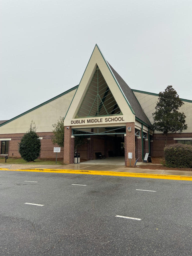 Figure 3: Front Entrance of the Dublin City Schools Middle School Campus. Dr. Fred Williams, the Superintendent of the Dublin City School System in Dublin, Georgia, oversees five campuses. Courtesy: Dublin City Schools and Clay Consulting