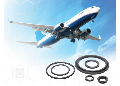 making them ideal for aircraft gearbox face seals. Courtesy: Metallized Carbon Corporation