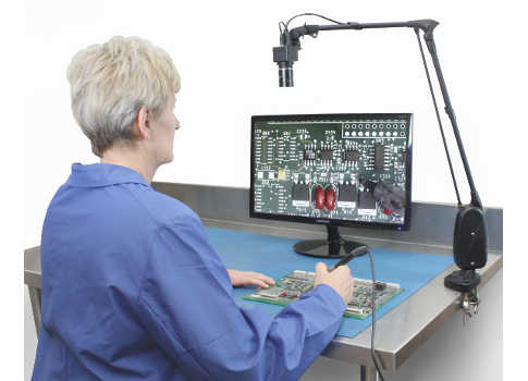 a digital benchtop magnification system