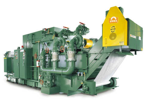 a rolled media vacuum filter system