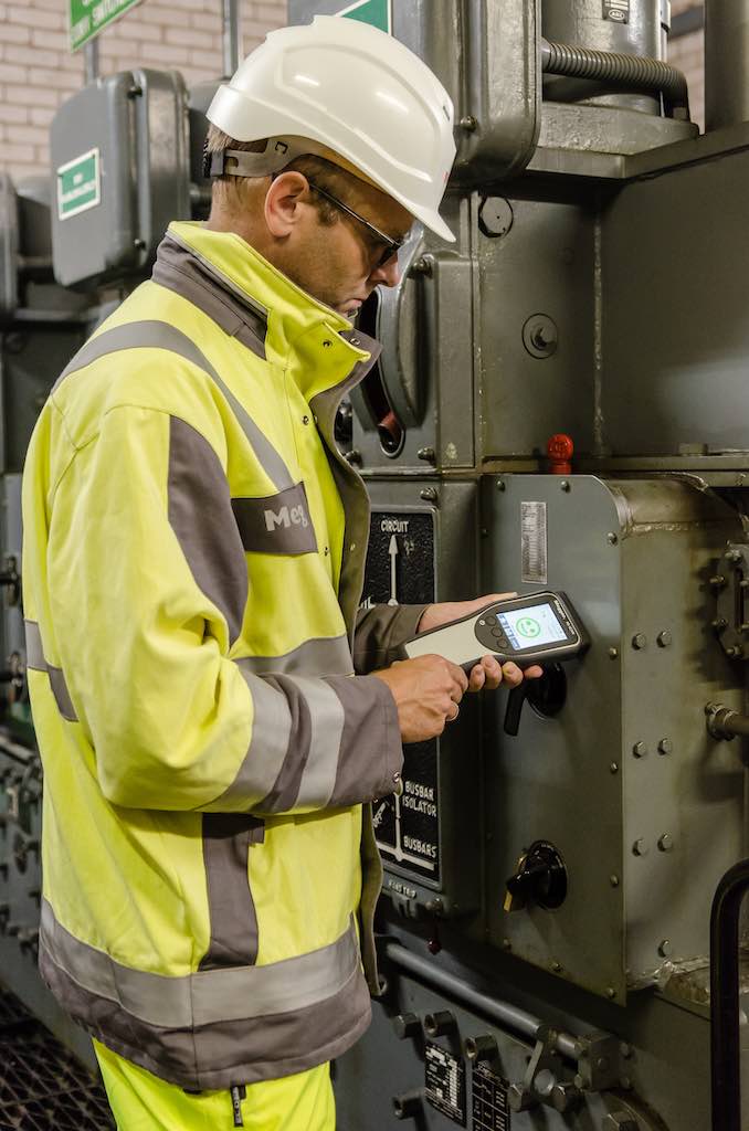 Figure 4: Checking for partial discharge on medium- and high-voltage equipment provides an early warning of future breakdown. Courtesy: Megger