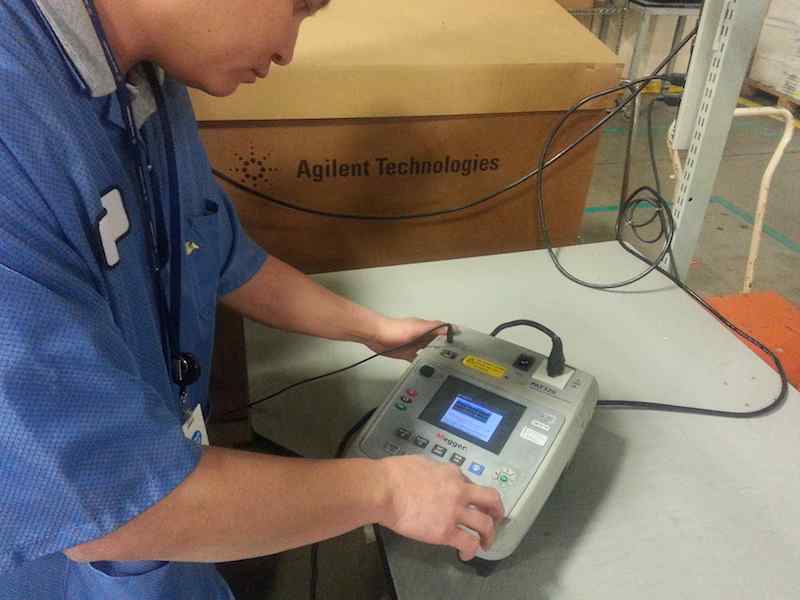 Agilent Technologies reduced damaging high-voltage spikes while increasing employee safety. Courtesy: Megger