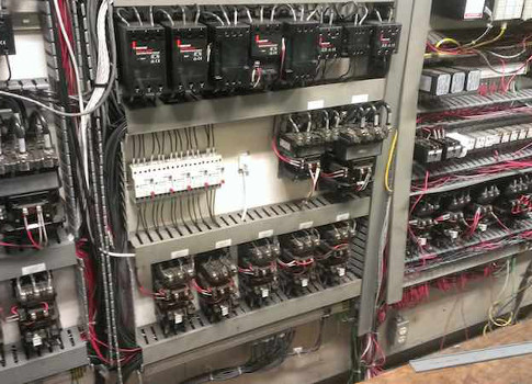 contractors installed four point sensors in strategic locations as shown in the center and two fiber optic sensors