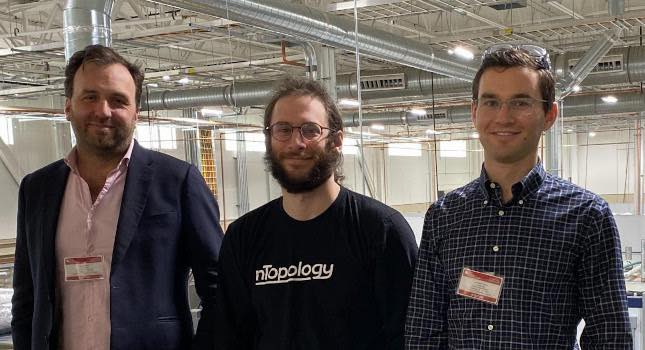 Philip Schiffrin (center) and Jonathan Harris (right)