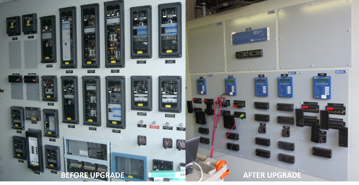 Figure 1: Before and after the protection relay upgrade. Courtesy: High Voltage Maintenance