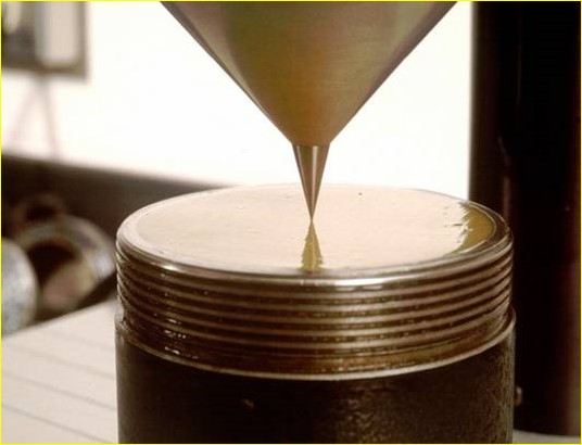 For applications that involve grease shearing, the D217 10,000 or 100,000 multi-stroke penetration tests can provide an indication of how the grease will hold up under shear conditions. Courtesy: The Lubrizol Corporation/NLGI