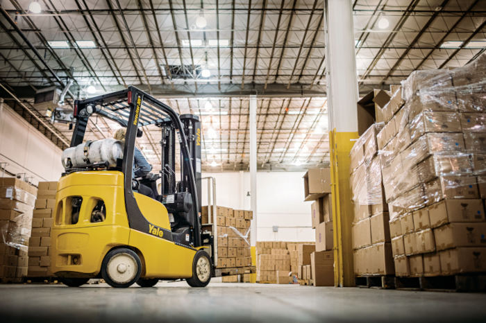 Propane forklifts.