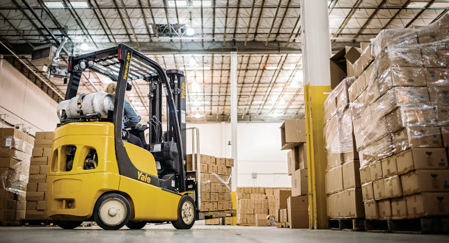 Propane forklifts.