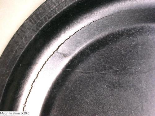 A cracked diaphragm will have reduced sensing – and therefore pressure control – capabilities. Courtesy: Swagelok