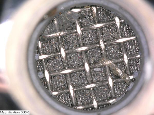 Cleaning or replacing a clogged filter may be a simple fix to restore diminished pressure. Courtesy: Swagelok
