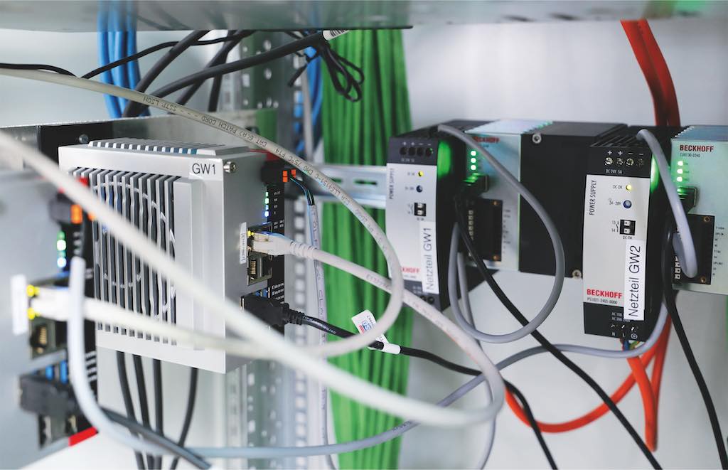 Ultra-compact C6030 Industrial PCs (left) – supplied via Beckhoff PS series power supplies (right) – play a central role as edge gateways. Courtesy: Beckhoff