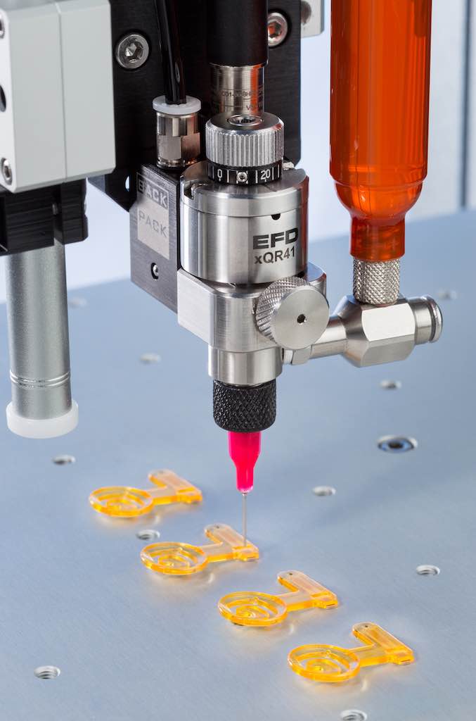 Figure 1: Optimum Class VI dispensing components include 3cc, 5cc, 10cc, and 55cc barrels, pistons, end caps and tip caps. Courtesy: Nordson EFD