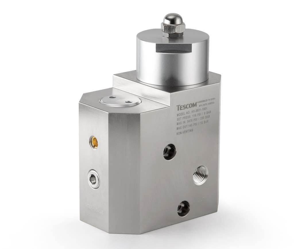 Figure 2: The TESCOM HV-3500 Series Hydrogen Onboard Regulator provides consistent pressure and continuous flow, maximizing fuel cell efficiency in industrial and commercial light and heavy-duty hydrogen fuel cell vehicles. Courtesy: Emerson