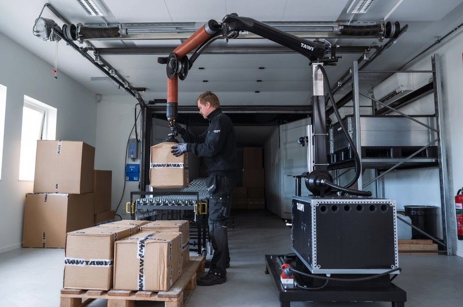 Ergonomic material handling equipment can make workers safer, healthier and more productive in their day-to-day tasks. Courtesy: TAWI