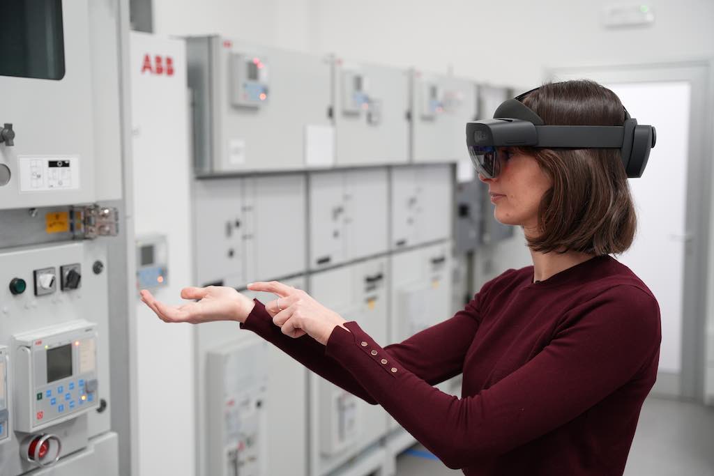 Figure 3: ABB’s RAISE service solution enables company experts to guide field operators in real-time and remotely, placing augmented reality instructions into their field of view, sharing images, videos and documents on their own devices such as smartphones, tablets or supported wearables. Courtesy: ABB