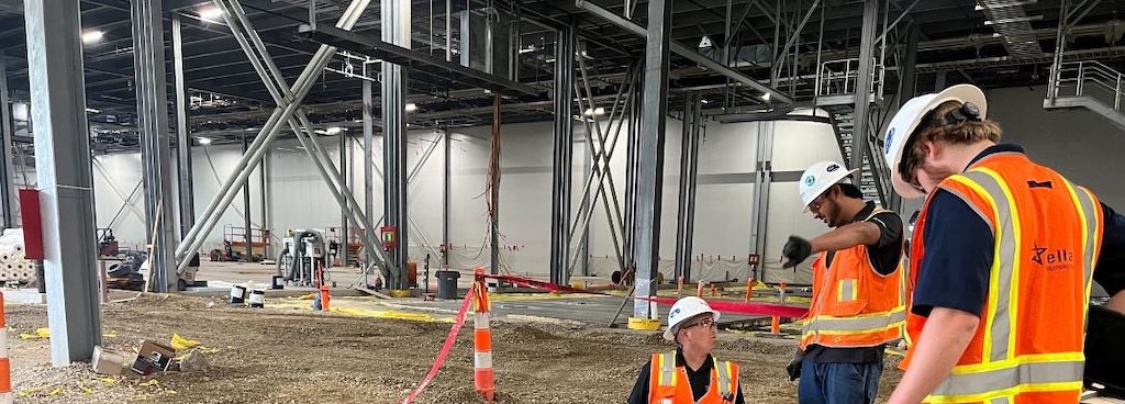 Every Stellar employee is required to wear personal protective equipment (PPE), including hard hats, safety glasses, etc., 100% of the time they are in an active construction area. Courtesy: Stellar