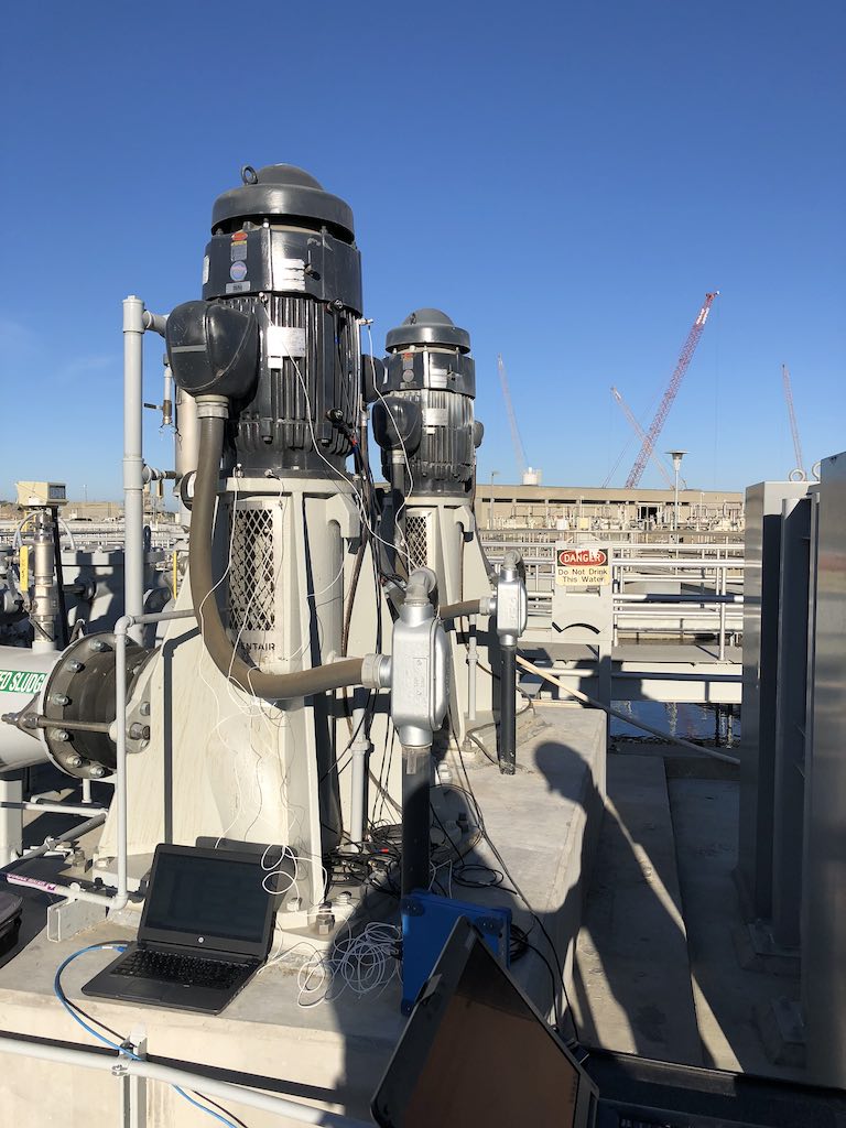 Figure 4: Example of a 30hp Vertical normal thrust in a wastewater treatment plant in California. Courtesy: Nidec Motor Corporation