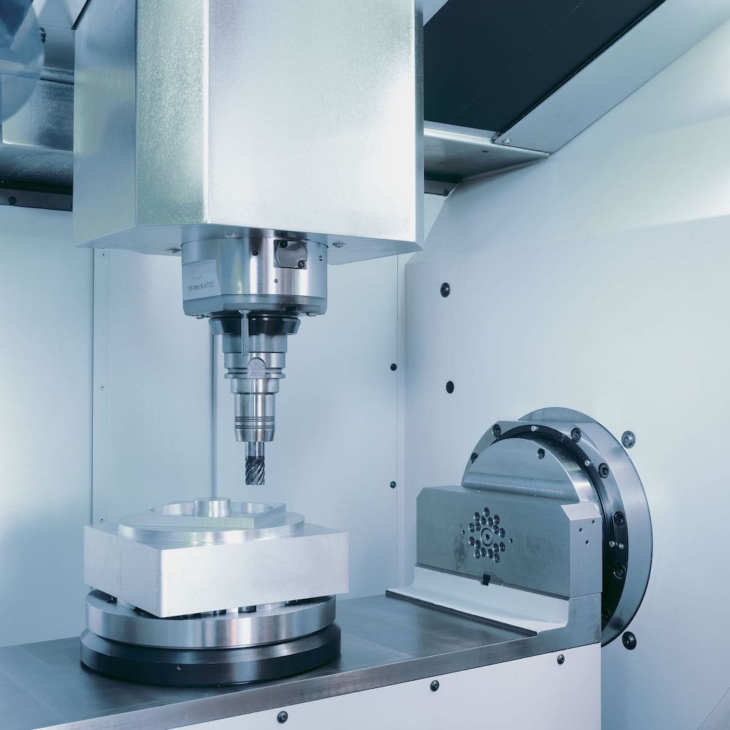 VFDs can be used to control the spindle of a CNC machine. Depending on the material and tool, different speeds are desired. Courtesy: Bosch Rexroth