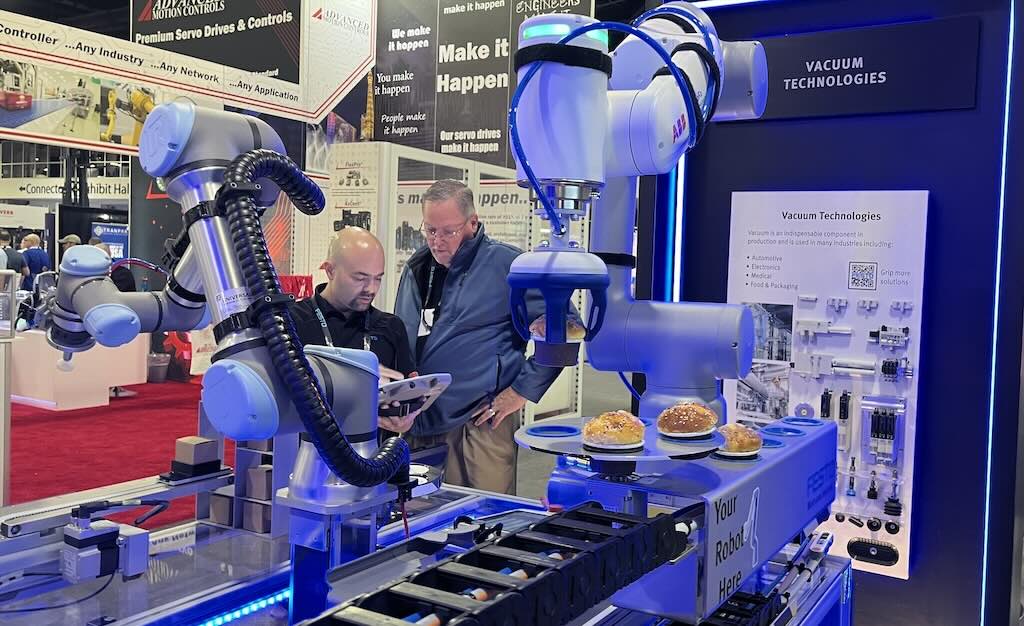 Festo is trying to give customers more flexibility on the production line as well as lowering the total cost of ownership by emphasizing mechatronics, electrification and automation. 