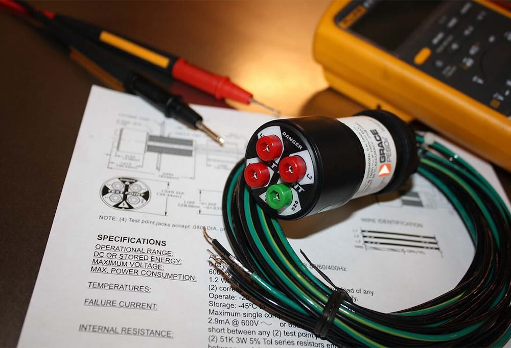 Figure 4: High impedance protected test point and multimeter. Courtesy: Grace Technologies Inc.