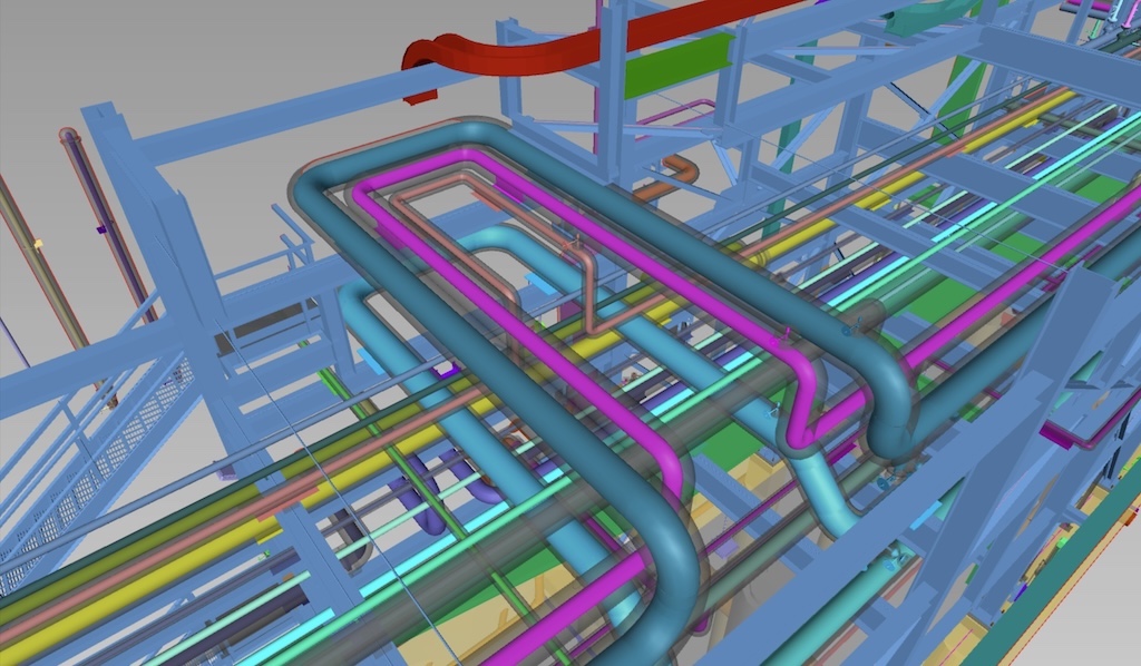 Figure 2: Process pipe designers allow for flexibility in their designs, like adding stress loops, pipe guides and anchors when needed to absorb or control pipe movement. Courtesy: Matrix Technologies Inc.