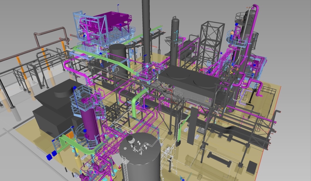 Figure 3: Plant or unit layout focus will minimize distance between tethered process and equipment, with consideration for minimizing long runs of costly high alloy pipe. Courtesy: Matrix Technologies Inc.