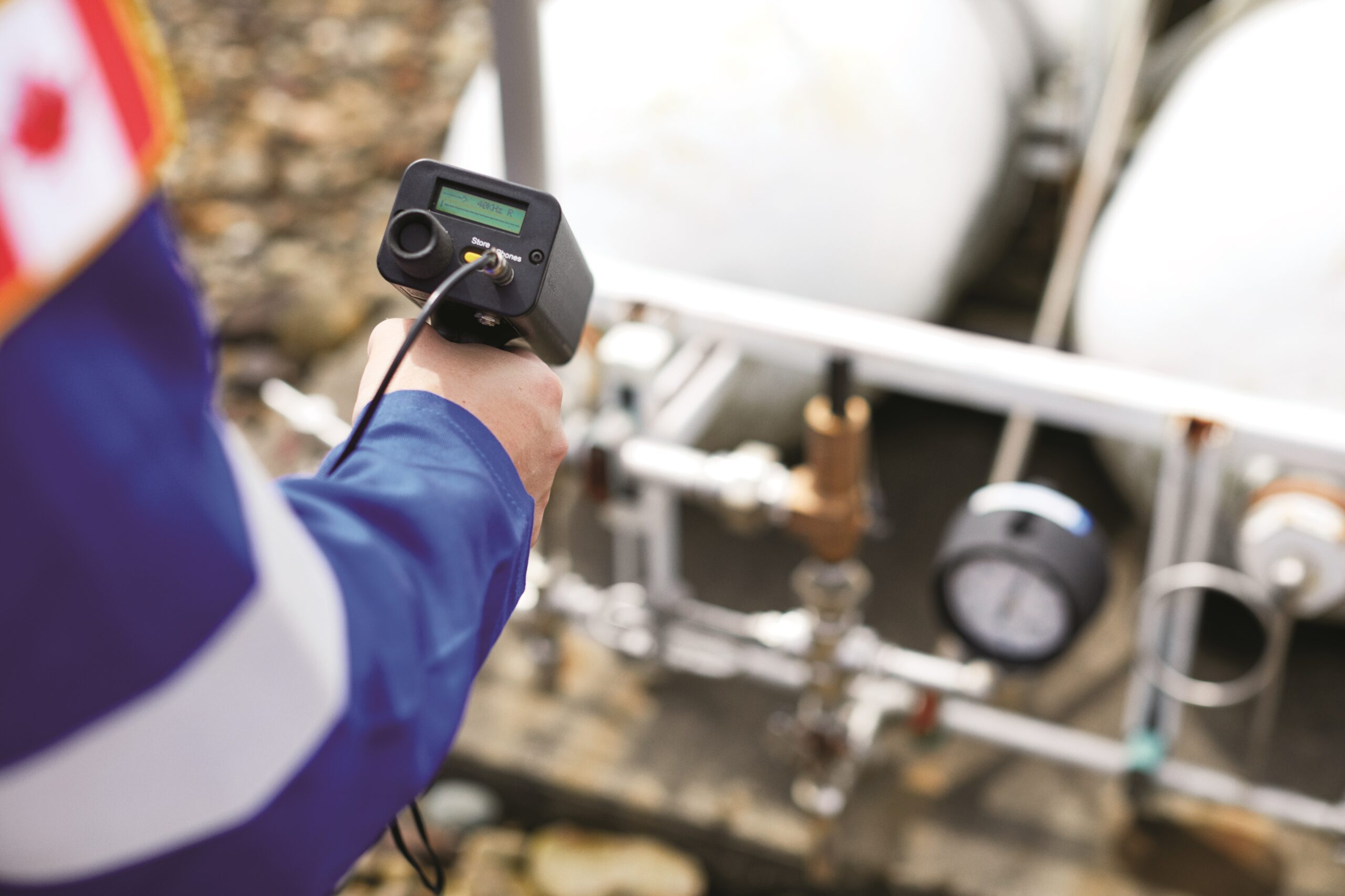 Figure 4: Ultrasonic testing equipment can detect leaks that may not be noticeable with human senses. Courtesy: Swagelok Co.