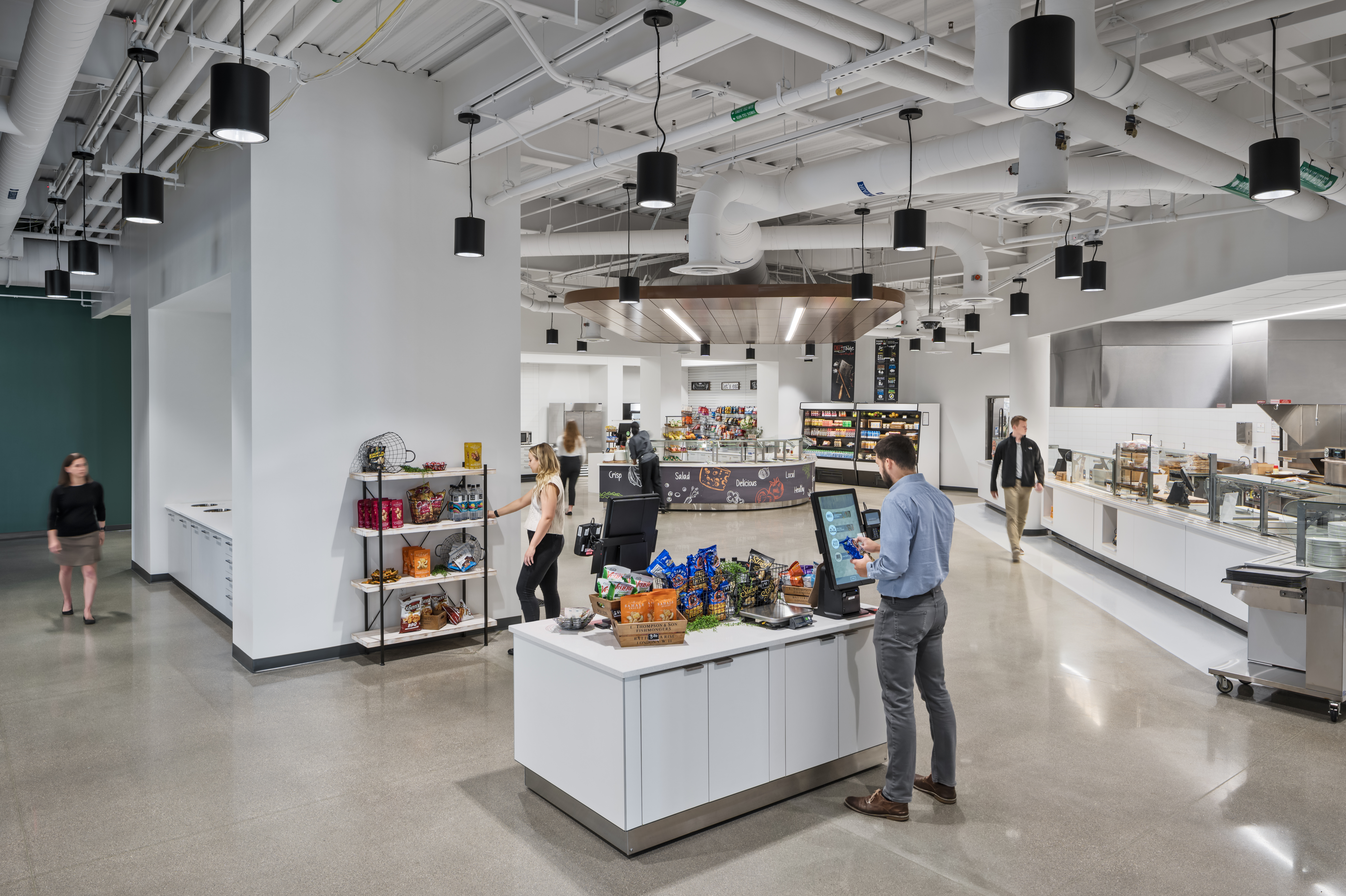 Figure 2: Access to cafeterias, game rooms and lounge areas encourages employees to take a break from work and build relationships with colleagues. Courtesy: BHDP Architecture