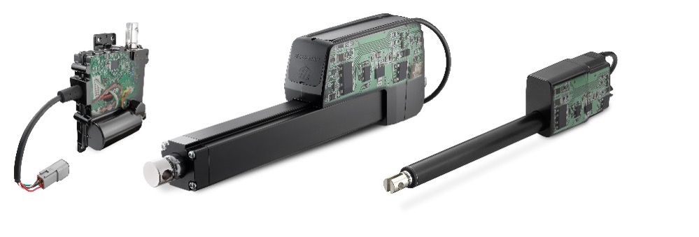 Figure 2. Smart linear actuators are integrated with printed circuit boards (PCBs) to enhance controllability and contribute to worker safety programs. Courtesy: Thomson Industries, Inc.