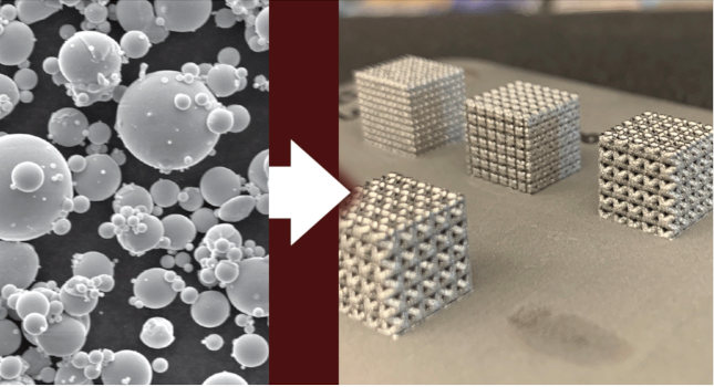 such as nickel-titanium lattices (right). Courtesy of: Texas A&M University