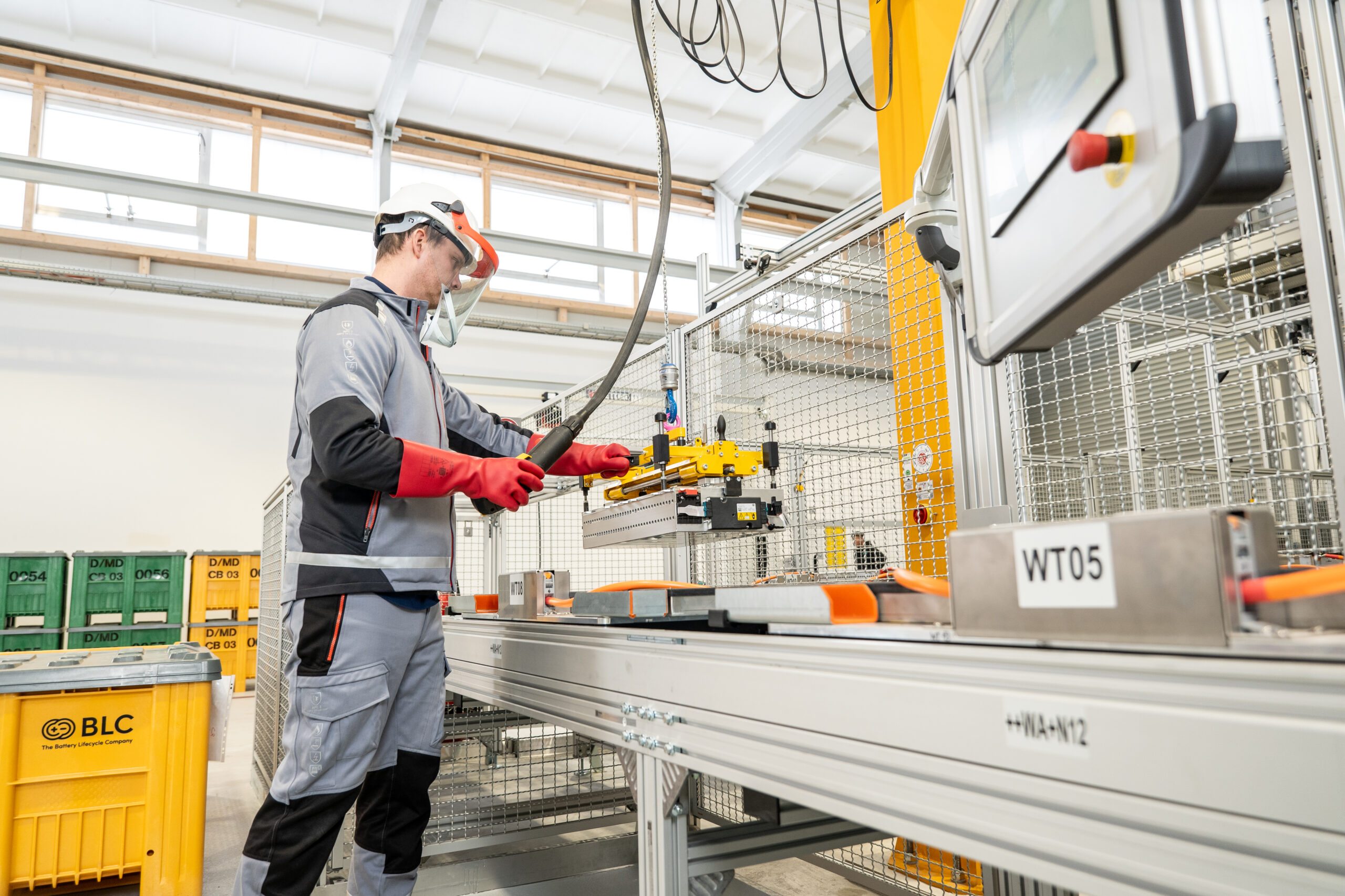 Figure 3: Aluminum framing plays a critical role in safeguarding process like battery recycling. Courtesy: Bosch Rexroth