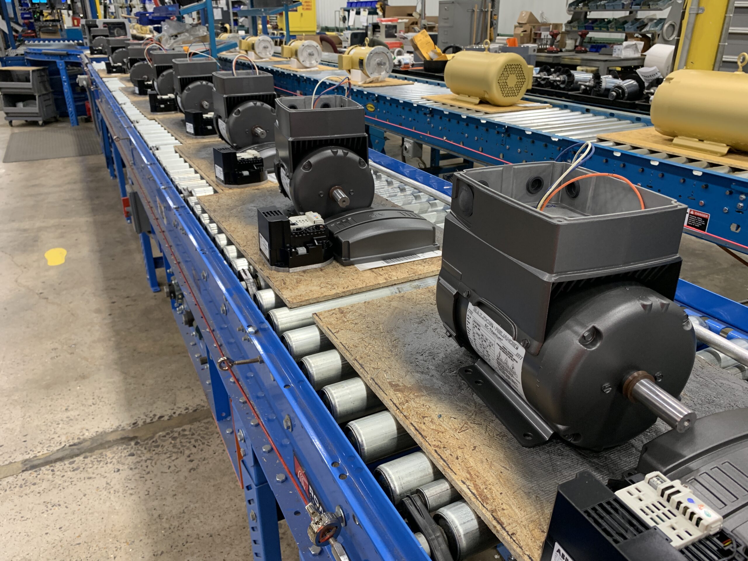 Figure 2: ABB’s SP5+ EC Titanium and SP4 general purpose motors, manufactured in Fort Smith, Arkansas. Courtesy: ABB