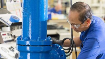 Figure 2: A technician performs precision valve repair, an essential part of maintaining optimal performance and extending the life of industrial valves.. Courtesy: Emerson