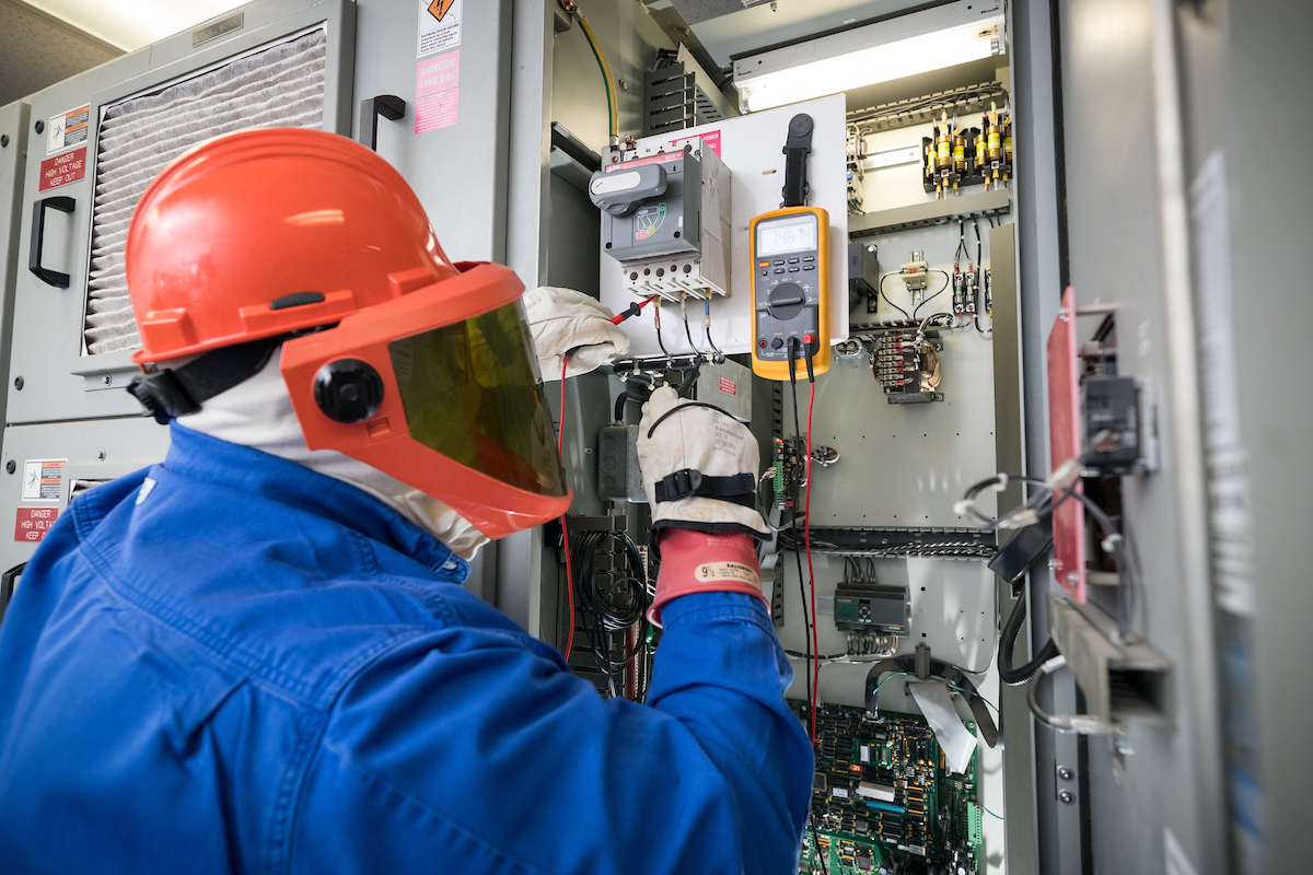 Figure 3: Proper PPE is a must when working on energized equipment. Courtesy: Shermco Industries