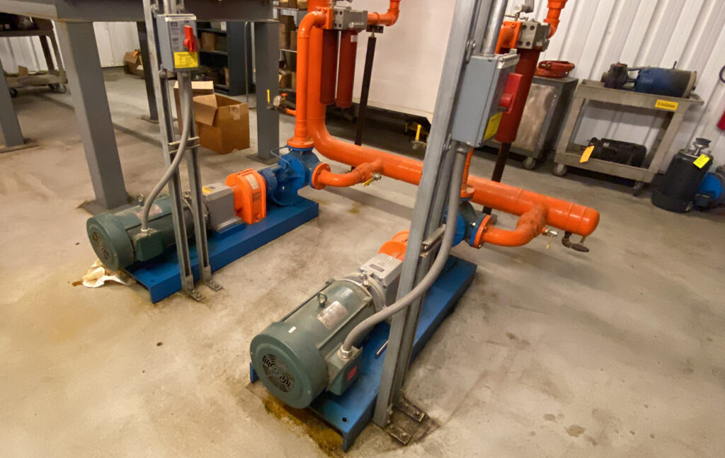 Figure 4: When there are many lines throughout a plant, multiple pumps are needed to support successful operation. Courtesy: Clarion Lubricants