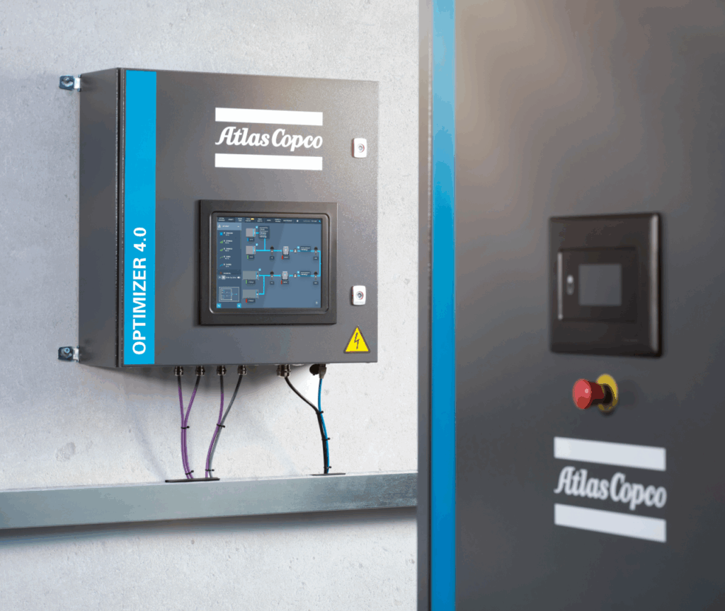 Figure 4: Atlas Copco’s Optimizer 4.0 system features advanced centralized control for maximizing compressor efficiency and energy savings. Courtesy: Atlas Copco