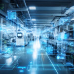 Smart factory with connected infrastructure. Adobe Stock