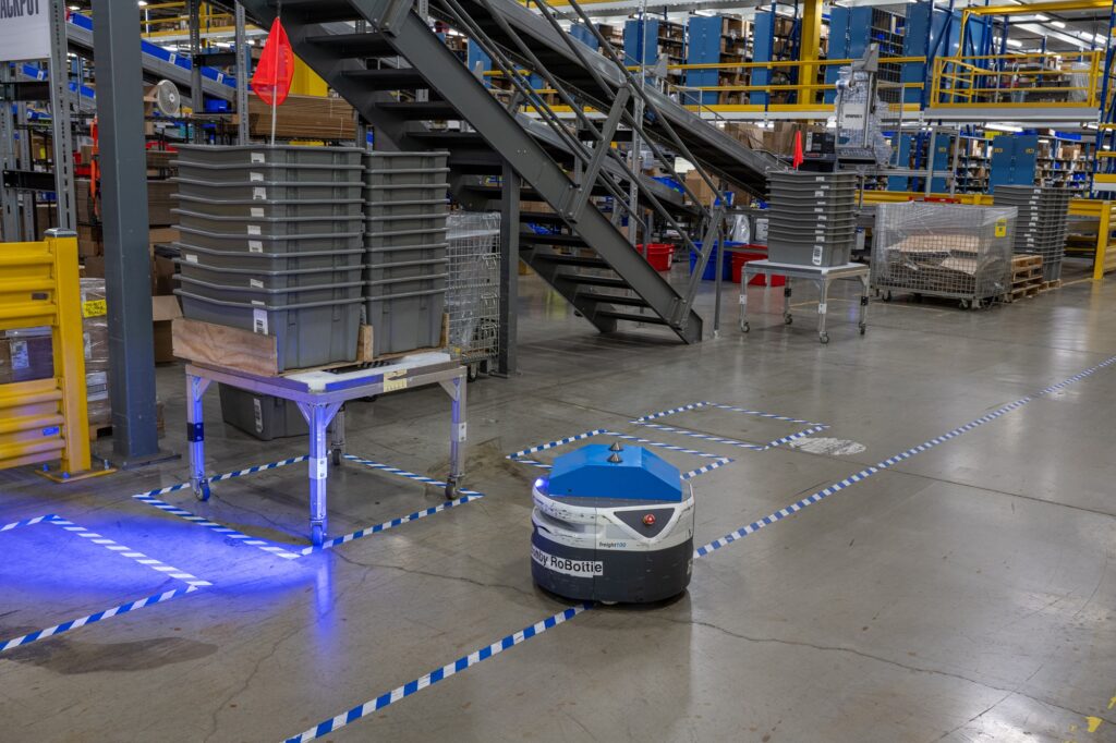 Figure 2: Robots are not one size fits all. Smaller robots like the one pictured here can be a more affordable option for companies looking to enhance their operations and improve productivity. Courtesy: Wesco