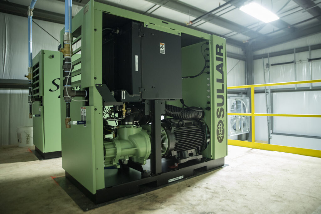 Figure 1: Compressor placement is vital to machine efficiency. Select a room that is clean, easily accessible for maintenance and repairs and temperature controlled. Courtesy: Hitachi Global Air Power