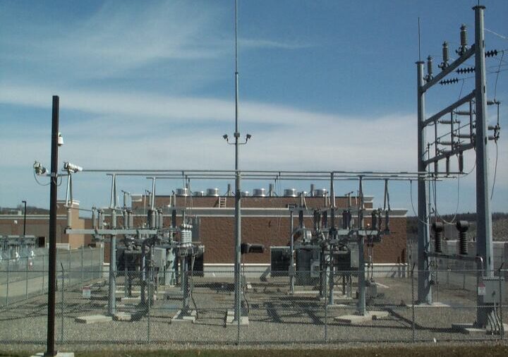 Figure 1: Utility-scale electrical substation infrastructure supporting the safe and reliable distribution of power, where circuit protection systems play a critical role in preventing large scale failures. Courtesy: CDM Smith