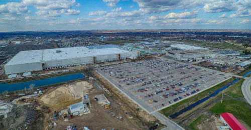 Digi-Key Electronic’s new product distribution center triples the company’s footprint and capacity. Courtesy Digi-Key Electronics